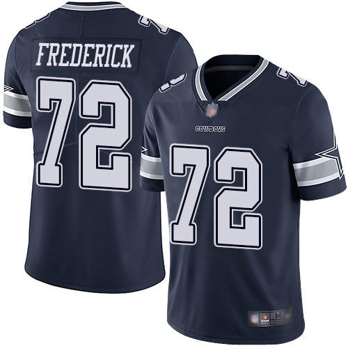 Men Dallas Cowboys Limited Navy Blue Travis Frederick Home 72 Vapor Untouchable NFL Jersey